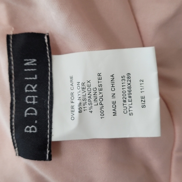 B Darlin Halter Neck Ruched Gown Size 11/12 - Picture 10 of 11